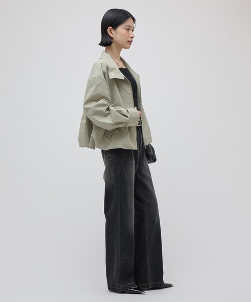 Lui's(ルイス)の「スタンドZIPブルゾン 26aw(ブルゾン・レディース・カーキ/ブラック・FREE)」の13枚目の写真