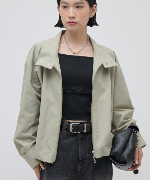 Lui's(ルイス)の「スタンドZIPブルゾン 26aw(ブルゾン・レディース・カーキ/ブラック・FREE)」の3枚目の写真