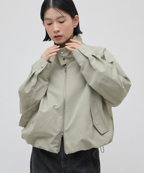 Lui's(ルイス)の「スタンドZIPブルゾン 26aw(ブルゾン・レディース・カーキ/ブラック・FREE)」の9枚目の写真
