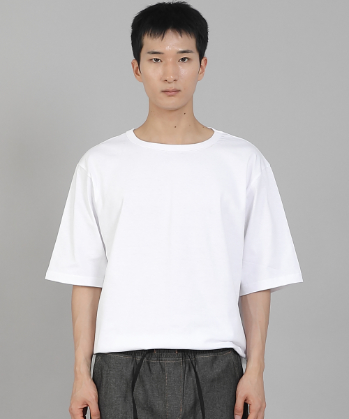 SAINTCREW（セントクルー）の「無地Rネック16sコットン5部半袖TシャツR-8A02ホワイト（Tシャツ/カットソー・メンズ・その他・LARGE/MEDIUM/XX-LARGE/XXX-LARGE/XXXX-LARGE/X-LARGE）」の14枚目の写真
