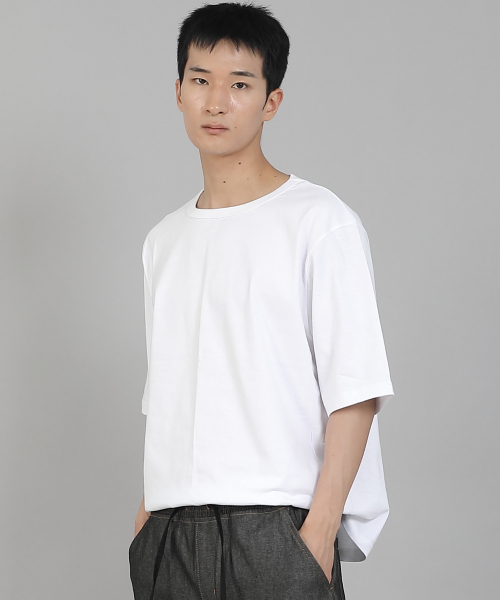 SAINTCREW（セントクルー）の「無地Rネック16sコットン5部半袖TシャツR-8A02ホワイト（Tシャツ/カットソー・メンズ・その他・LARGE/MEDIUM/XX-LARGE/XXX-LARGE/XXXX-LARGE/X-LARGE）」の12枚目の写真