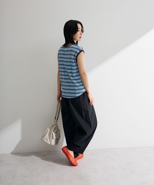 Green Parks(グリーンパークス)の「マルチボーダーフレンチプルオーバー(Tシャツ/カットソー・レディース・グレー/サックスブルー/ホワイト系その他2・FREE)」の13枚目の写真