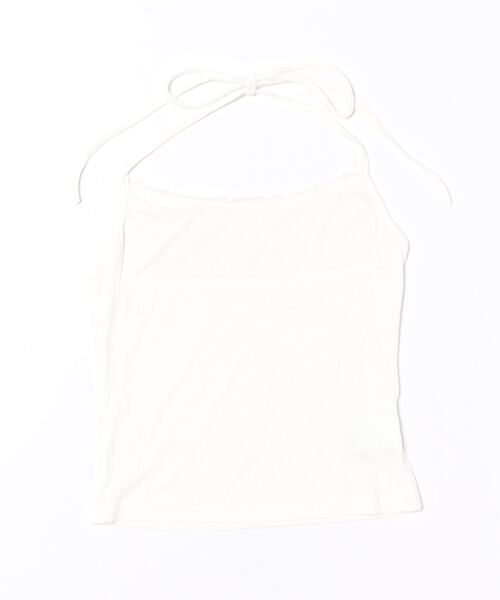 STAY MOTION（ステイモーション）の「【WEB限定】チェック柄リボンホルターネックキャミアンサンブル［骨格ウェーブ／フェミニン／大人可愛い／ガーリー／韓国ファッション］（シャツ/ブラウス・レディース・ラベンダー/ブラック・F）」の16枚目の写真