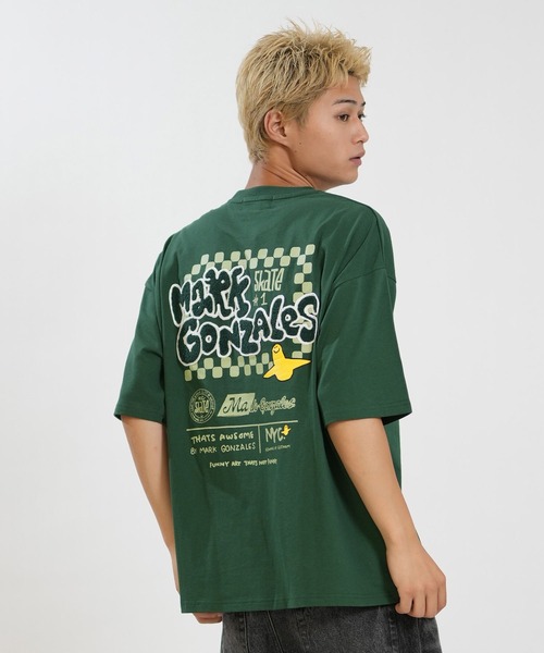 (What it isNt)ART BY MARKGONZALES(ワットイットイズント)の「(What it isNt)ART BY MARKGONZALES/ワット イット イズント マークゴンザレス 半袖 Tシャツ サガラ刺繍 MGT-26218MS(Tシャツ/カットソー・メンズ・ホワイト/グリーン/ブラック・LL/L/M)」の3枚目の写真