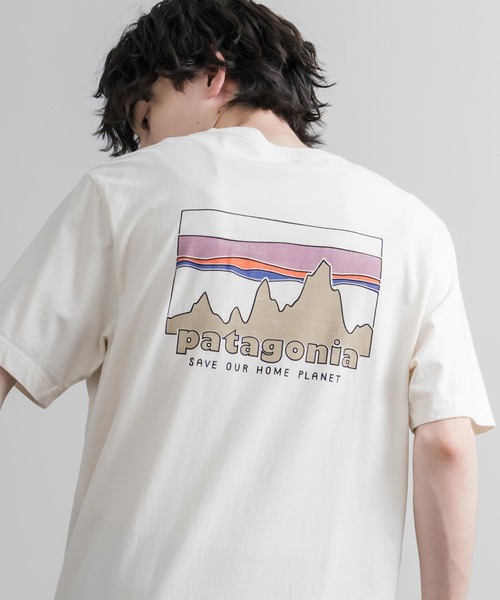 patagonia(パタゴニア)の「Patagonia パタゴニア M’S '73 SKYLINE T SHIRT オーガニックコットンバックプリント半袖Tシャツ(Tシャツ/カットソー・メンズ・ナチュラル/ブラック/ブルー・XL/L/M/S)」の22枚目の写真