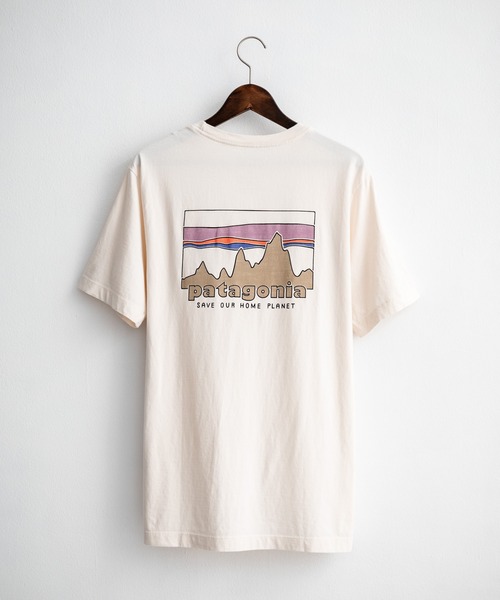 patagonia(パタゴニア)の「Patagonia パタゴニア M’S '73 SKYLINE T SHIRT オーガニックコットンバックプリント半袖Tシャツ(Tシャツ/カットソー・メンズ・ナチュラル/ブラック/ブルー・XL/L/M/S)」の18枚目の写真