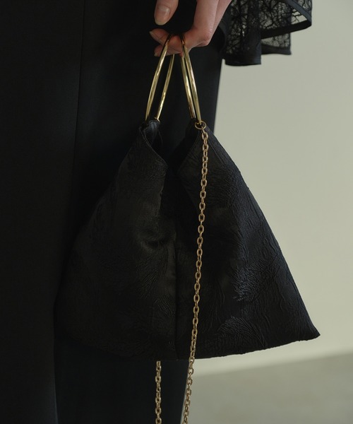 ANDRESD(アンドレスド)の「リングバッグ / Ring Bag(ハンドバッグ・レディース・アイボリー/ブラック・FREE)」の10枚目の写真