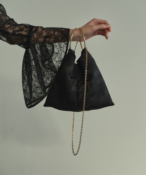 ANDRESD(アンドレスド)の「リングバッグ / Ring Bag(ハンドバッグ・レディース・アイボリー/ブラック・FREE)」の12枚目の写真