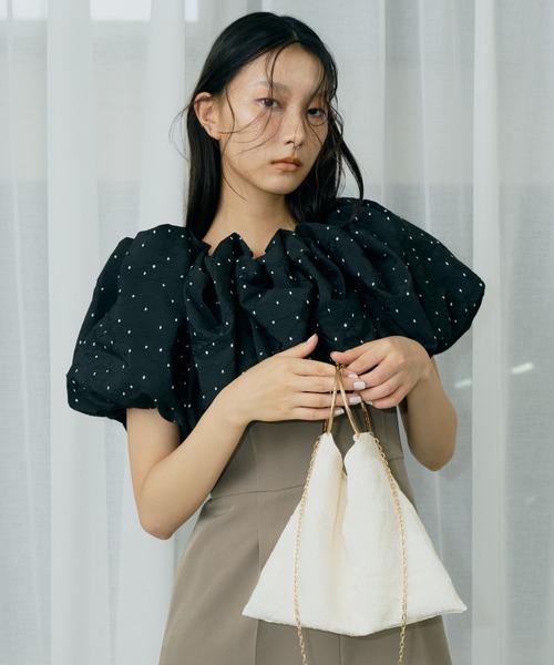 ANDRESD(アンドレスド)の「リングバッグ / Ring Bag(ハンドバッグ・レディース・アイボリー/ブラック・FREE)」の14枚目の写真
