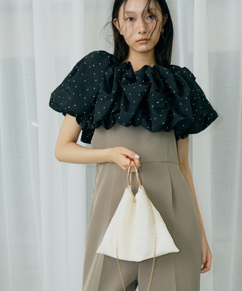 ANDRESD(アンドレスド)の「リングバッグ / Ring Bag(ハンドバッグ・レディース・アイボリー/ブラック・FREE)」の13枚目の写真