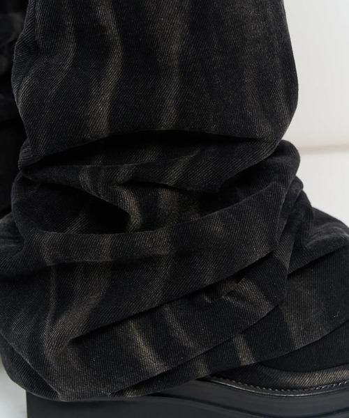 POOLDE(プールデ)の「LIQUID DENIM BOOTS(ブーツ・レディース・ブルー/ブラック・37/38)」の4枚目の写真