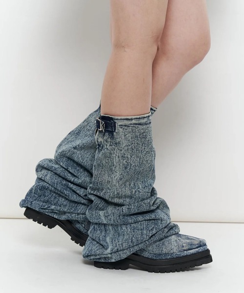 POOLDE(プールデ)の「LIQUID DENIM BOOTS(ブーツ・レディース・ブルー/ブラック・37/38)」の18枚目の写真