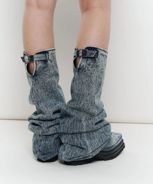 POOLDE(プールデ)の「LIQUID DENIM BOOTS(ブーツ・レディース・ブルー/ブラック・37/38)」の20枚目の写真