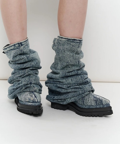 POOLDE(プールデ)の「LIQUID DENIM BOOTS(ブーツ・レディース・ブルー/ブラック・37/38)」の22枚目の写真
