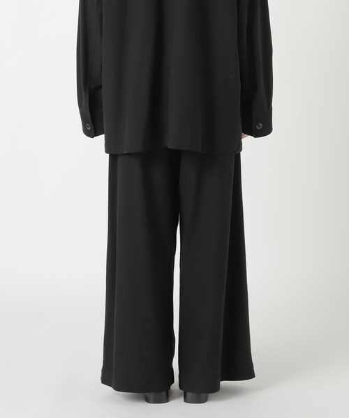 ZUCCa(ズッカ)の「HIGH TWIST TWILL JERSEY / パンツ(その他パンツ・レディース・ブラック・M size)」の3枚目の写真