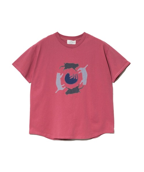 go slow caravan(ゴースローキャラバン)の「JUICY/ジューシー 猫たくさんアップリケTEE(Tシャツ/カットソー・レディース・ピンク/ホワイト・FREE)」の8枚目の写真