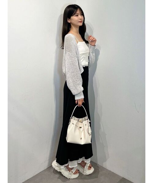 MERCURYDUO(マーキュリーデュオ)の「裾フリルマーメイドスカート(スカート・レディース・ミント/アイボリー/ブラック・MEDIUM/SMALL)」の14枚目の写真