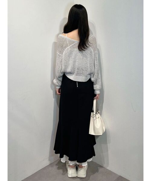 MERCURYDUO(マーキュリーデュオ)の「裾フリルマーメイドスカート(スカート・レディース・ミント/アイボリー/ブラック・MEDIUM/SMALL)」の16枚目の写真