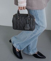 MAGASIN DE MODE Chou Chou（マガジンデモードシュシュ）の「【MAGASIN DE MODE Chou Chou】シュシュエンボスミニボストン SNBD（ショルダーバッグ）」