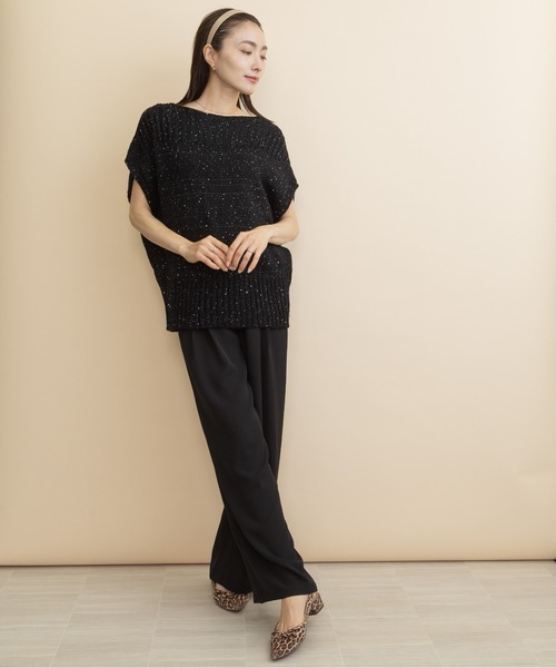 lodie(ロディ)の「【接触冷感】スーパーワイド イージーパンツ(その他パンツ・レディース・ベージュ/チャコールグレー/ブラック・FREE)」の12枚目の写真