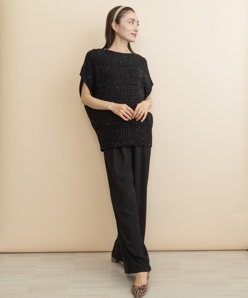 lodie(ロディ)の「【接触冷感】スーパーワイド イージーパンツ(その他パンツ・レディース・ベージュ/チャコールグレー/ブラック・FREE)」の16枚目の写真