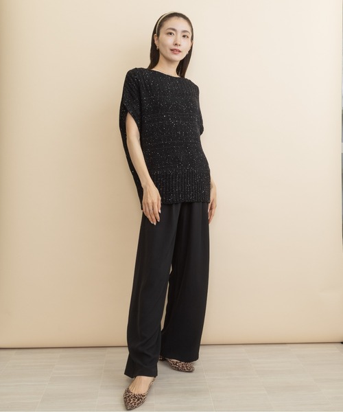 lodie(ロディ)の「【接触冷感】スーパーワイド イージーパンツ(その他パンツ・レディース・ベージュ/チャコールグレー/ブラック・FREE)」の15枚目の写真