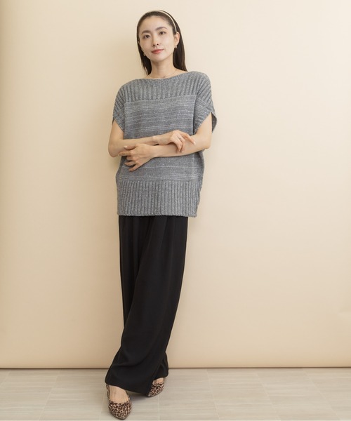 lodie(ロディ)の「【接触冷感】スーパーワイド イージーパンツ(その他パンツ・レディース・ベージュ/チャコールグレー/ブラック・FREE)」の17枚目の写真
