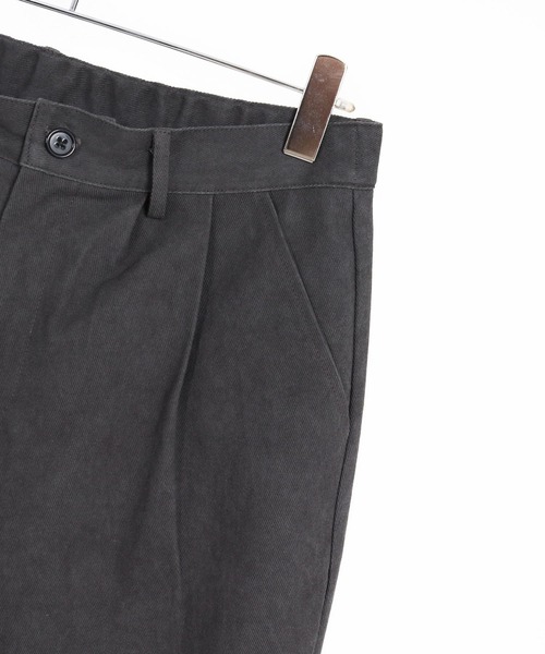 CAMBIO(カンビオ)の「mp15241- フェードツイル裾ハーフリブテーパードパンツ(BP-BFA0126)(その他パンツ・メンズ・カーキ/ブラック/アイボリー・S/M/L)」の6枚目の写真