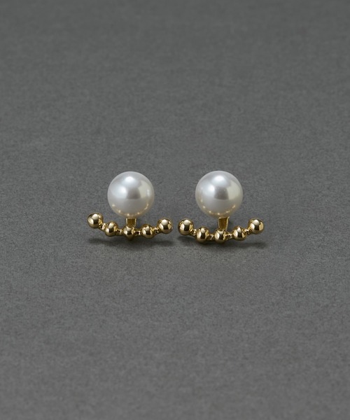 Phoebe(フィービィー)の「【金属アレルギー対応】2wayドロップラインパールバックキャッチピアス/ニッケルフリー 結婚式二次会 セレモニー フォーマル(ピアス(両耳用)・レディース・シルバー/イエローゴールド・FREE)」の20枚目の写真