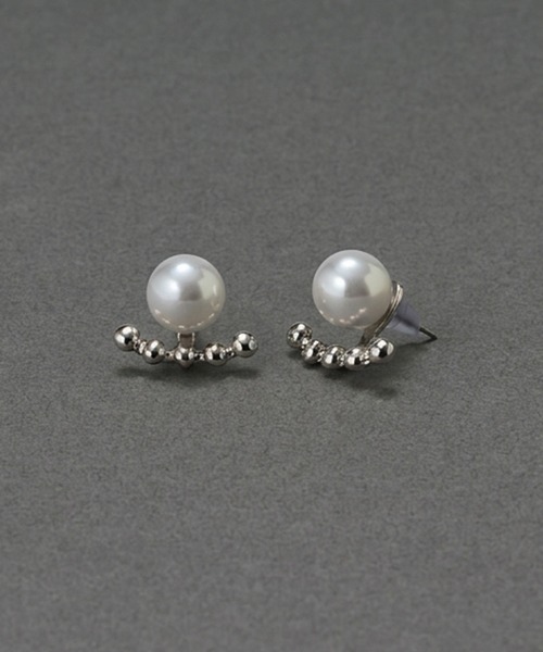 Phoebe(フィービィー)の「【金属アレルギー対応】2wayドロップラインパールバックキャッチピアス/ニッケルフリー 結婚式二次会 セレモニー フォーマル(ピアス(両耳用)・レディース・シルバー/イエローゴールド・FREE)」の21枚目の写真