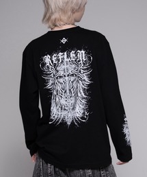 REFLEM（レフレム）の「『REFLEM/レフレム』ゴシッククロスプリントL/S Tee/ロングスリーブカットソー（Tシャツ/カットソー）」
