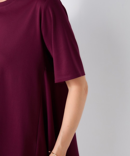 GALLORIA(ギャローリア)の「【接触冷感・UVカット】後ろペプラムプルオーバー(Tシャツ/カットソー・レディース・ベージュ/ブラック/ワイン・M/S/LL/L)」の15枚目の写真