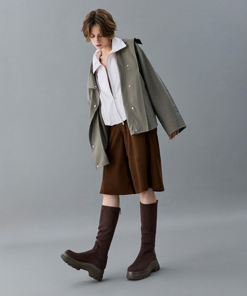 CHARLES & KEITH（チャールズ & キース）の「Leoi レオイ チャンキー ロングブーツ（ブーツ・レディース・ブラック/ブラウン系その他7・25cm/24.5cm/23.5cm/23cm/22.5cm/25.5cm）」の12枚目の写真