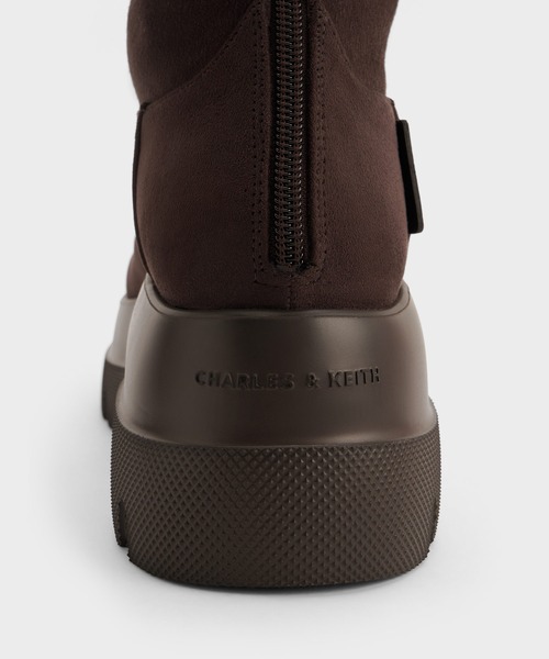 CHARLES & KEITH（チャールズ & キース）の「Leoi レオイ チャンキー ロングブーツ（ブーツ・レディース・ブラック/ブラウン系その他7・25cm/24.5cm/23.5cm/23cm/22.5cm/25.5cm）」の7枚目の写真