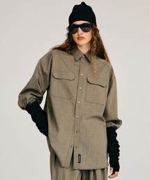 PRANK PROJECT | 【2026Autumn Pre-Order】シルクネップオーバーシャツ / Silk Nep Overshirt(シャツ/ブラウス)