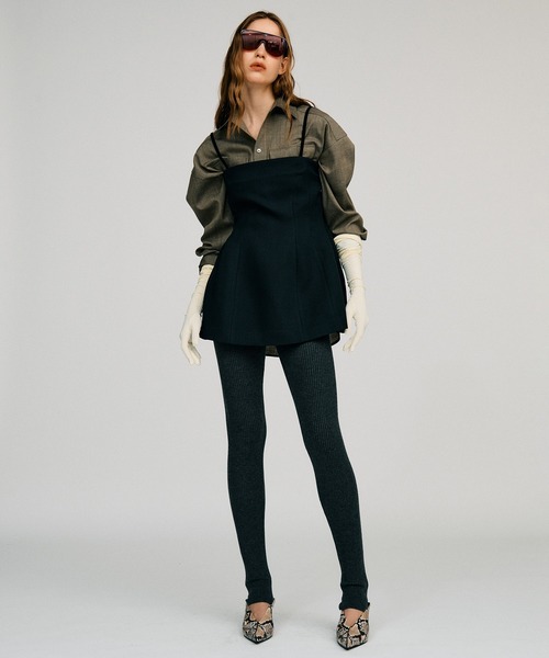 PRANK PROJECT（プランクプロジェクト）の「【2026Autumn Pre-Order】シルクネップオーバーシャツ / Silk Nep Overshirt（シャツ/ブラウス・レディース・ベージュ/ブラック・FREE）」の8枚目の写真