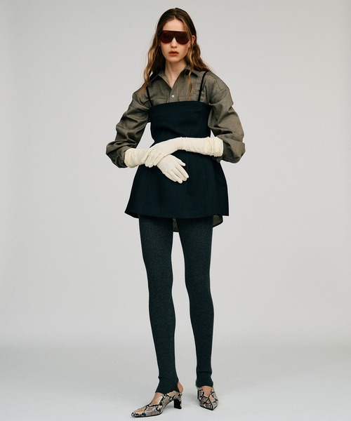 PRANK PROJECT（プランクプロジェクト）の「【2026Autumn Pre-Order】シルクネップオーバーシャツ / Silk Nep Overshirt（シャツ/ブラウス・レディース・ベージュ/ブラック・FREE）」の10枚目の写真