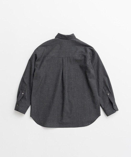PRANK PROJECT（プランクプロジェクト）の「【2026Autumn Pre-Order】シルクネップオーバーシャツ / Silk Nep Overshirt（シャツ/ブラウス・レディース・ベージュ/ブラック・FREE）」の21枚目の写真
