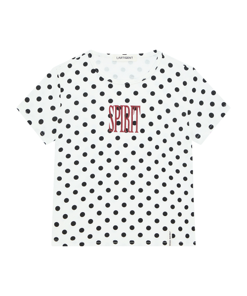LARTIGENT（ラーティゼン）の「L25 SPIRIT DOT T-SHIRT(IVORY)（Tシャツ/カットソー・レディース・その他・FREE）」の3枚目の写真