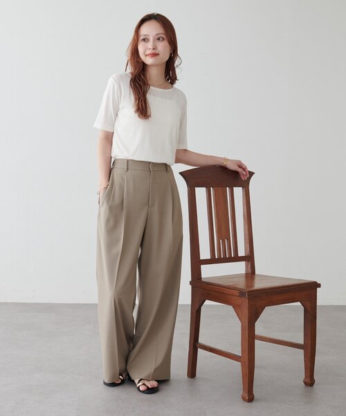 DISCOAT(ディスコート)の「アイレット半袖プルオーバー(Tシャツ/カットソー・レディース・グレー/イエロー/ブラック/オフホワイト・FREE)」の9枚目の写真