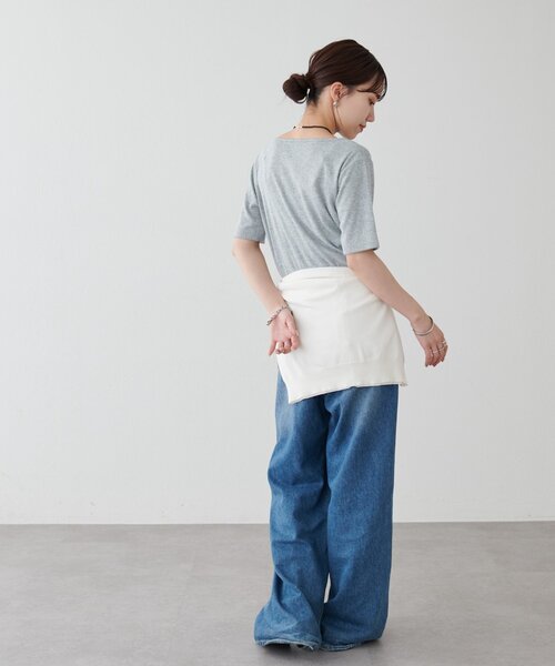 DISCOAT(ディスコート)の「アイレット半袖プルオーバー(Tシャツ/カットソー・レディース・グレー/イエロー/ブラック/オフホワイト・FREE)」の21枚目の写真