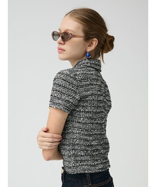 LILY BROWN（リリーブラウン）の「バリエーションカットシャツ（シャツ/ブラウス・レディース・パープル/ブラック/ミント・F）」の9枚目の写真