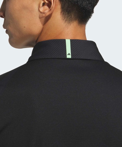 adidas(アディダス)の「アディゼロ ジャガード 長袖シャツ【adidas Golf/アディダスゴルフ】(ポロシャツ・メンズ・ブラック・XX-LARGE/X-LARGE/SMALL/MEDIUM/LARGE)」の3枚目の写真