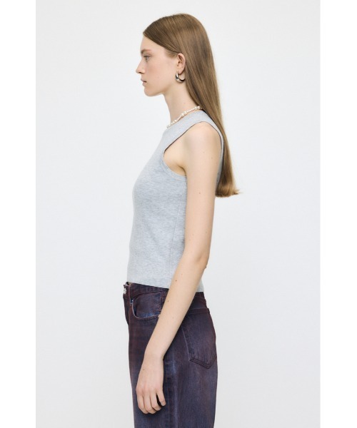 MOUSSY（マウジー）の「COMFORTABLE KNIT タンクトップ（タンクトップ・レディース・ホワイト/ブラック/杢グレー・FREE）」の10枚目の写真