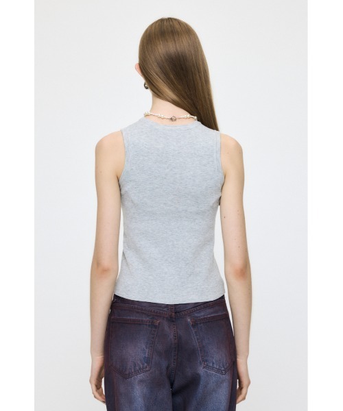 MOUSSY（マウジー）の「COMFORTABLE KNIT タンクトップ（タンクトップ・レディース・ホワイト/ブラック/杢グレー・FREE）」の11枚目の写真