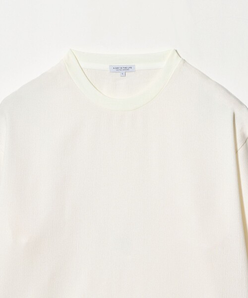 A DAY IN THE LIFE UNITED ARROWS(アデイインザライフユナイテッドアローズ)の「リネンライク スラブオックス カットソー<A DAY IN THE LIFE>(Tシャツ/カットソー・メンズ・ライトブルー/オフホワイト/ナチュラル・M/L/XL)」の8枚目の写真