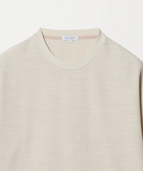 A DAY IN THE LIFE UNITED ARROWS(アデイインザライフユナイテッドアローズ)の「リネンライク スラブオックス カットソー<A DAY IN THE LIFE>(Tシャツ/カットソー・メンズ・ライトブルー/オフホワイト/ナチュラル・M/L/XL)」の10枚目の写真