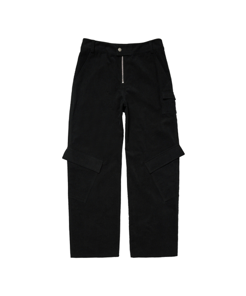 DEINET(ダイニット)の「DEINET CORDUROY UTILITY CARGO PANTS IN BLACK(その他パンツ・レディース・その他・M)」の1枚目の写真