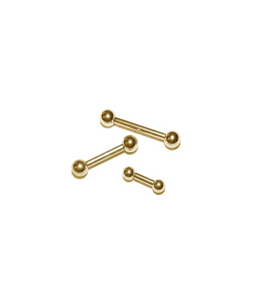 MORPH(モルフ)の「MORPH モルフ バーベル ボディーピアス 12ゲージ 6mm~16mm(ピアス(片耳用)・レディース・ゴールド・16/14/12/10/8/6)」の1枚目の写真