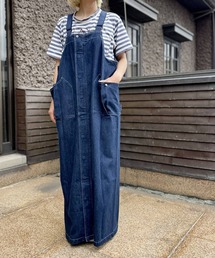 OLD BETTY'S | Denim Salopette Skirt(ワンピース)